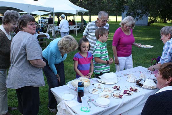 Imagine, this famous outdoor supper on the church lawn is seventy-five years old!  St. Luke's Annual August Supper on the Lawn is a long cherished occasion that many anticipate with joy.