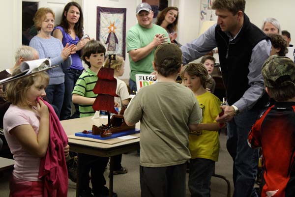 Over 90 adults and young people enjoyed the original creations displayed at the 2012 LEGO Contest organized by St. Luke's Episcopal Church in its Willard Hall on Main Street in Chester on Saturday, April 14. Participating LEGO enthusiasts came from 13 towns in Vermont, two in New Hampshire, and one in New York State.