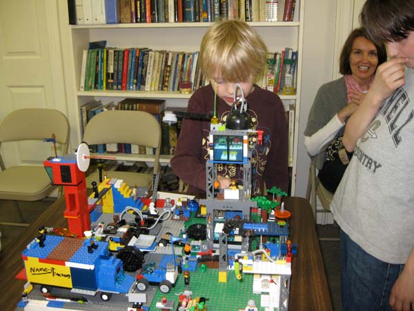 Over 90 adults and young people enjoyed the original creations displayed at the 2012 LEGO Contest organized by St. Luke's Episcopal Church in its Willard Hall on Main Street in Chester on Saturday, April 14. Participating LEGO enthusiasts came from 13 towns in Vermont, two in New Hampshire, and one in New York State.