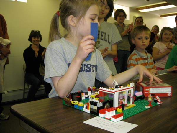 Over 90 adults and young people enjoyed the original creations displayed at the 2012 LEGO Contest organized by St. Luke's Episcopal Church in its Willard Hall on Main Street in Chester on Saturday, April 14. Participating LEGO enthusiasts came from 13 towns in Vermont, two in New Hampshire, and one in New York State.