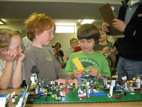 Over 90 adults and young people enjoyed the original creations displayed at the 2012 LEGO Contest organized by St. Luke's Episcopal Church in its Willard Hall on Main Street in Chester on Saturday, April 14. Participating LEGO enthusiasts came from 13 towns in Vermont, two in New Hampshire, and one in New York State.