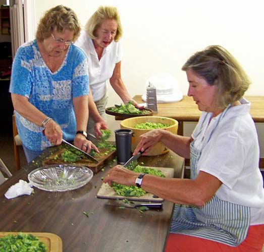 Imagine, this famous outdoor supper on the church lawn is seventy-five years old!  St. Luke's Annual August Supper on the Lawn is a long cherished occasion that many anticipate with joy.